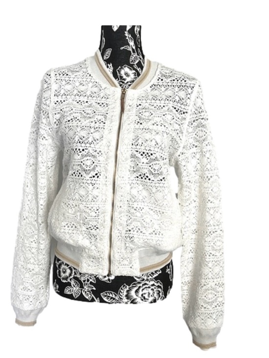 Chelsea & Violet Jackets & Blazers - Chelsea & Theodore lace bomber jacket